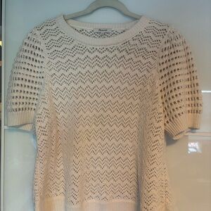 Madewell Ivory Knit Pullover